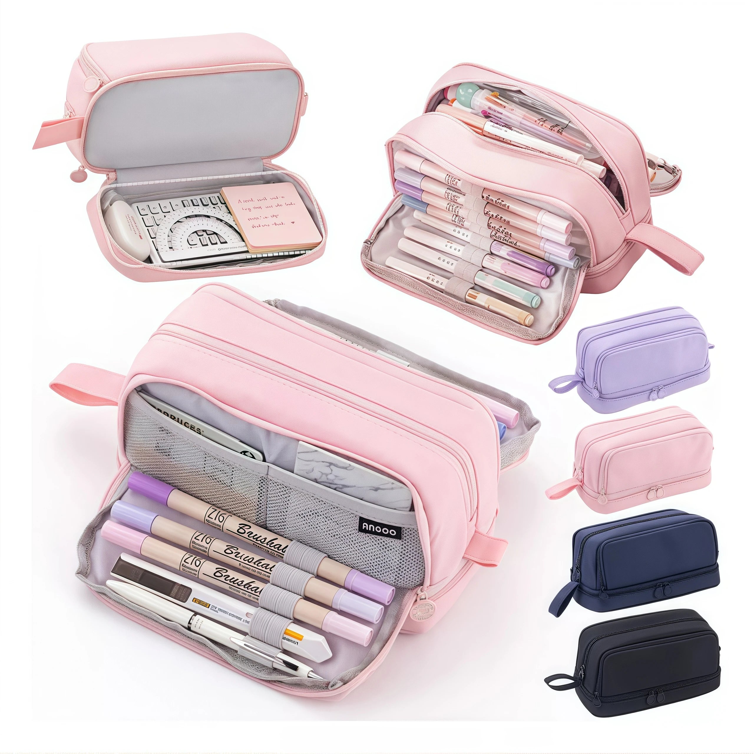 Large-Capacity Portable Pencil Case – Multi-Compartment