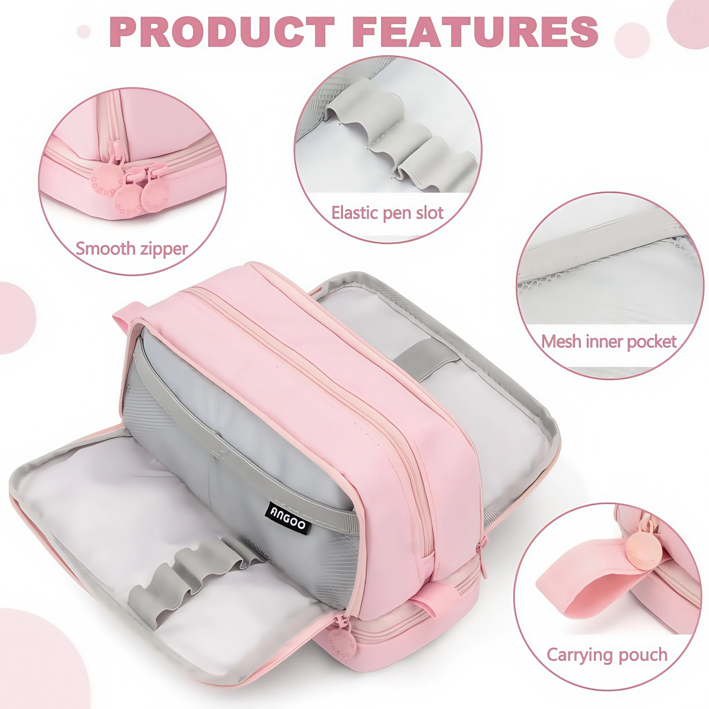 Large-Capacity Portable Pencil Case – Multi-Compartment