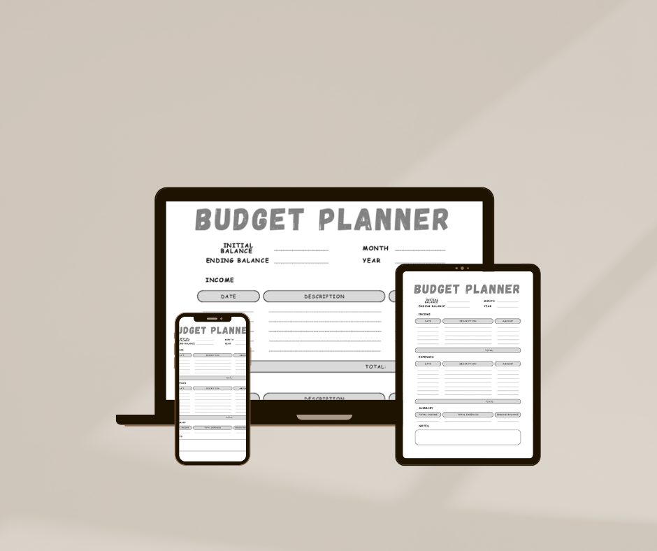 Printable and Editable Monthly Budget Planner | Personal Finance Tracker | Monthly Spending Worksheet PDF | Instant Digital Download