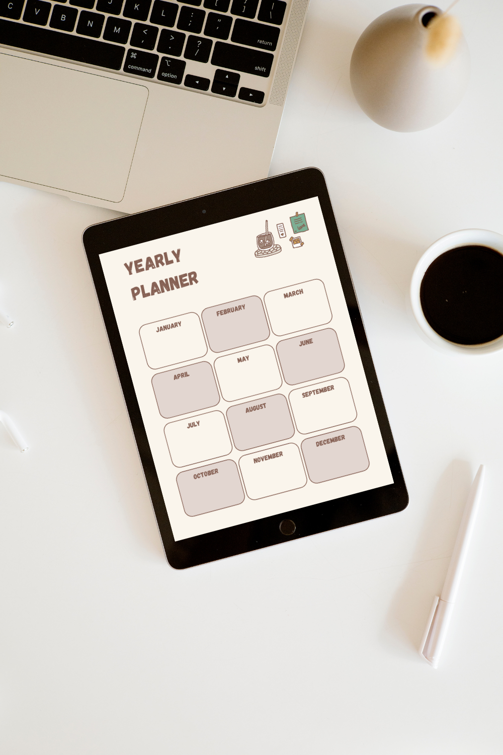 Ultimate All-in-One Life Planner Bundle PDF | Aesthetic Daily, Weekly, Monthly & Yearly Organizer | Student & Study Planner | Digital Download