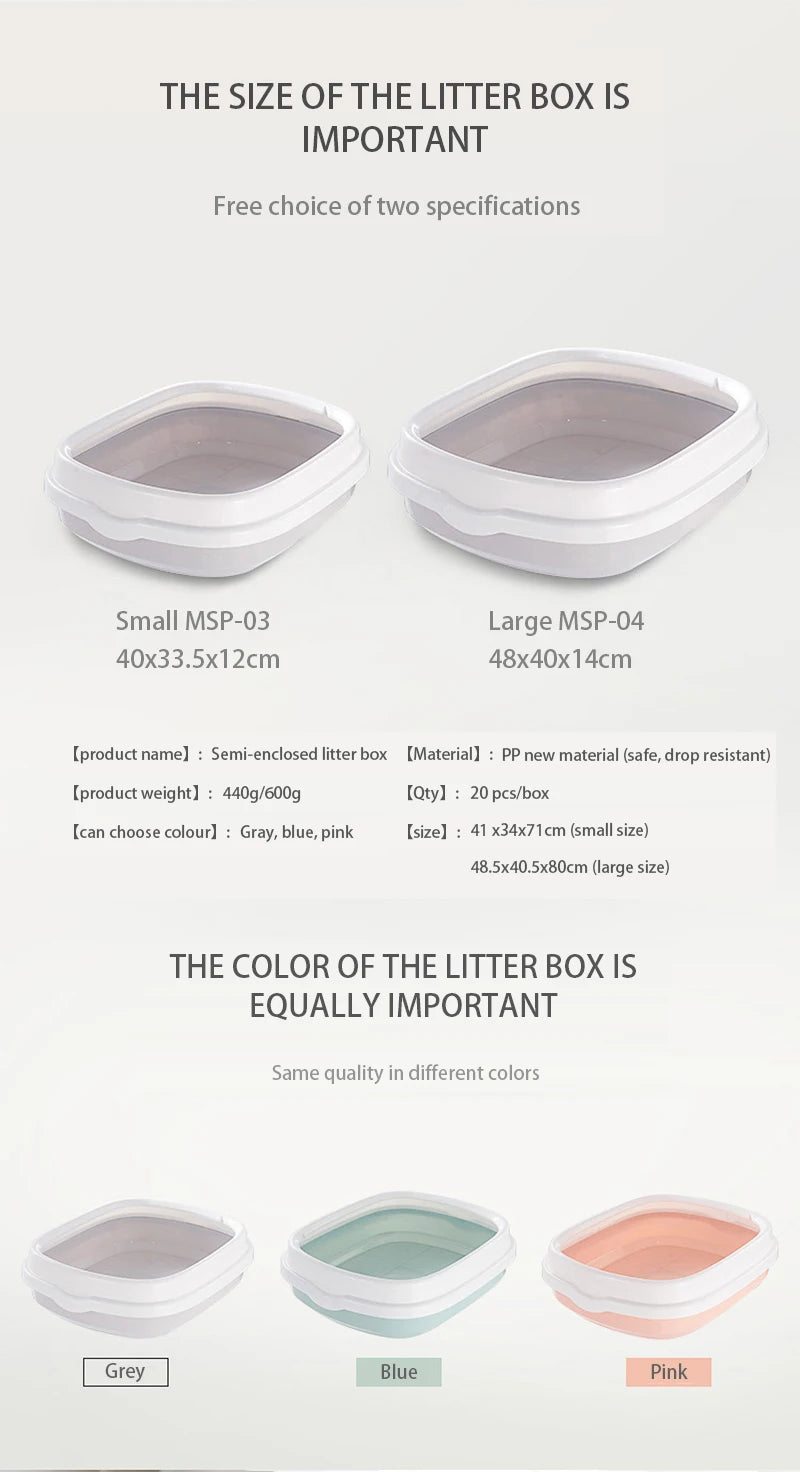 Anti-Splash Pet Litter Box