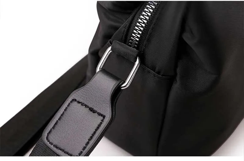 Vintage Waterproof Nylon Shoulder Bag – Simple Women’s Crossbody & Daily Travel Purse