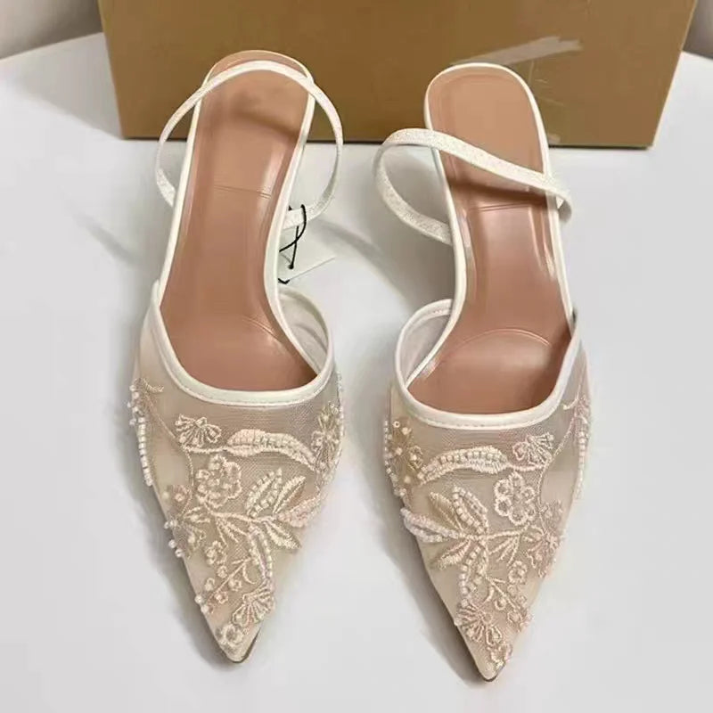 DEleventh White Luxury High Heels