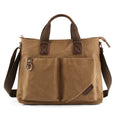 Large Capacity Canvas Messenger Bag – 14” Laptop Business & Travel Crossbody Briefcase