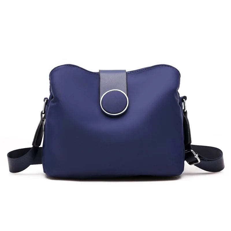 Vintage Waterproof Nylon Shoulder Bag – Simple Women’s Crossbody & Daily Travel Purse
