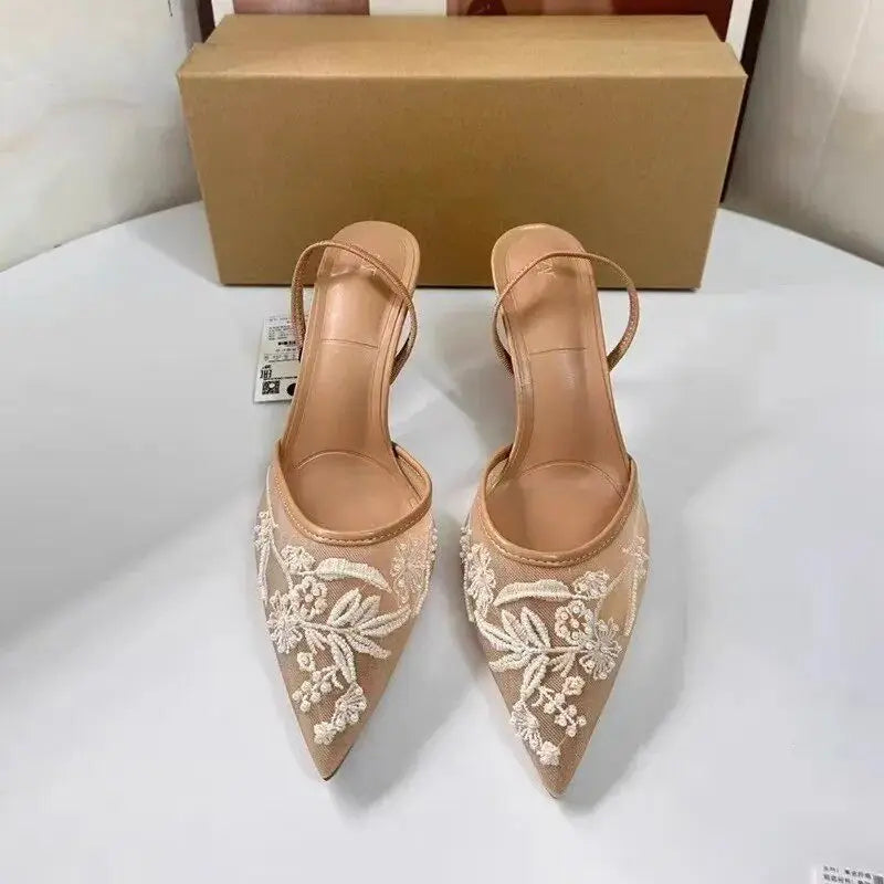DEleventh White Luxury High Heels