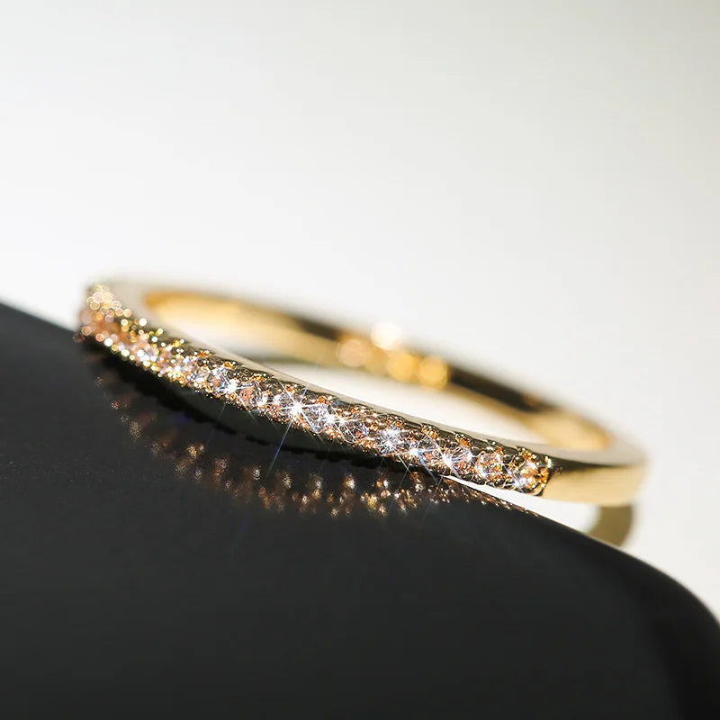 Minimalist Zircon Thin Ring