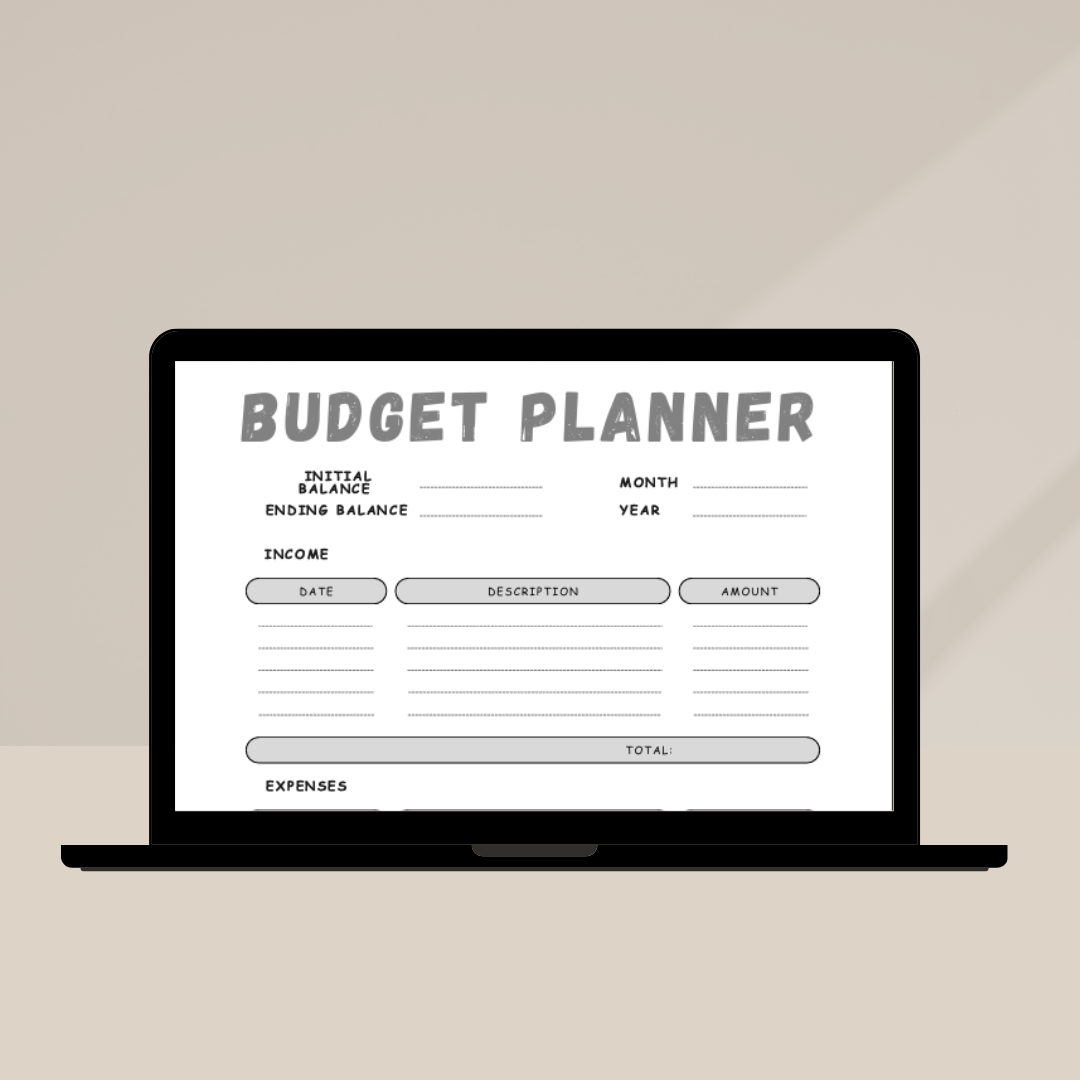 Printable and Editable Monthly Budget Planner | Personal Finance Tracker | Monthly Spending Worksheet PDF | Instant Digital Download