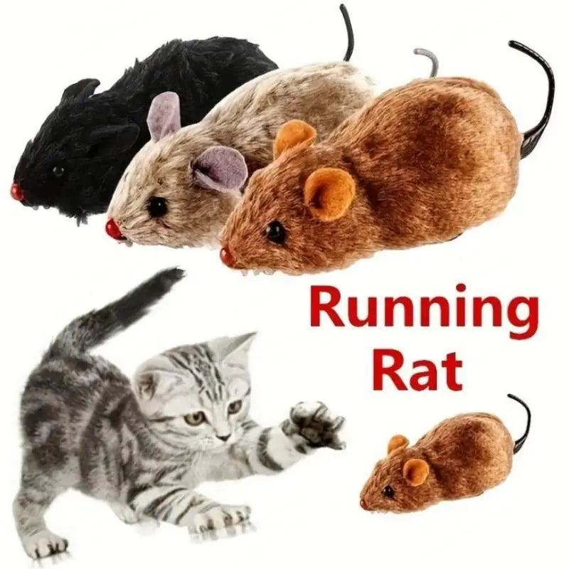 Lifelike Running Mouse Toy