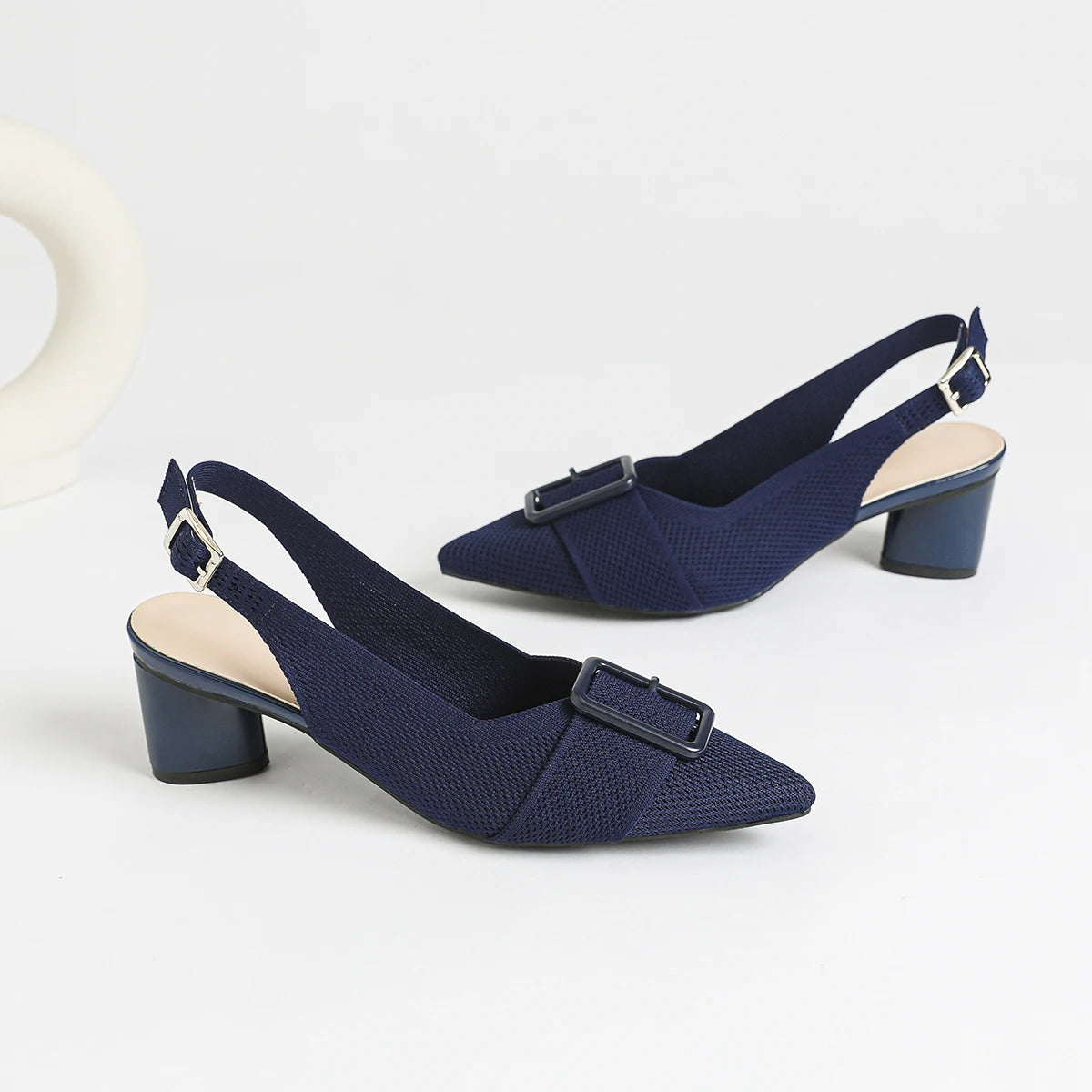 Women’s Knitted Pointed Heel Sandals
