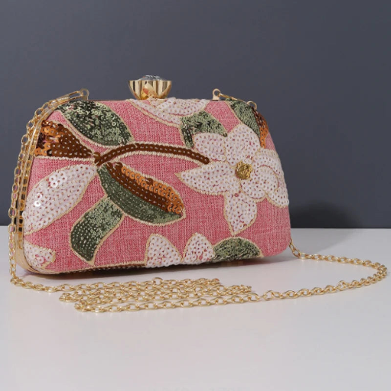 New Arrival Beaded Embroidery Evening Bag Chinese Style Clutch Bag Higt Quality Evening Crossbody Bag