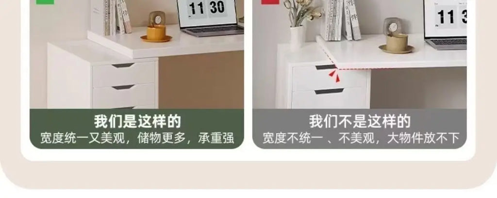 Integrated Cream-Style Study & Work Desk – Girls’ Room