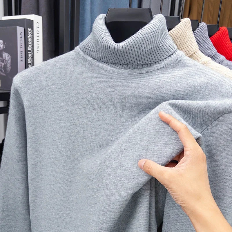 Men’s Knitted Turtleneck Sweater