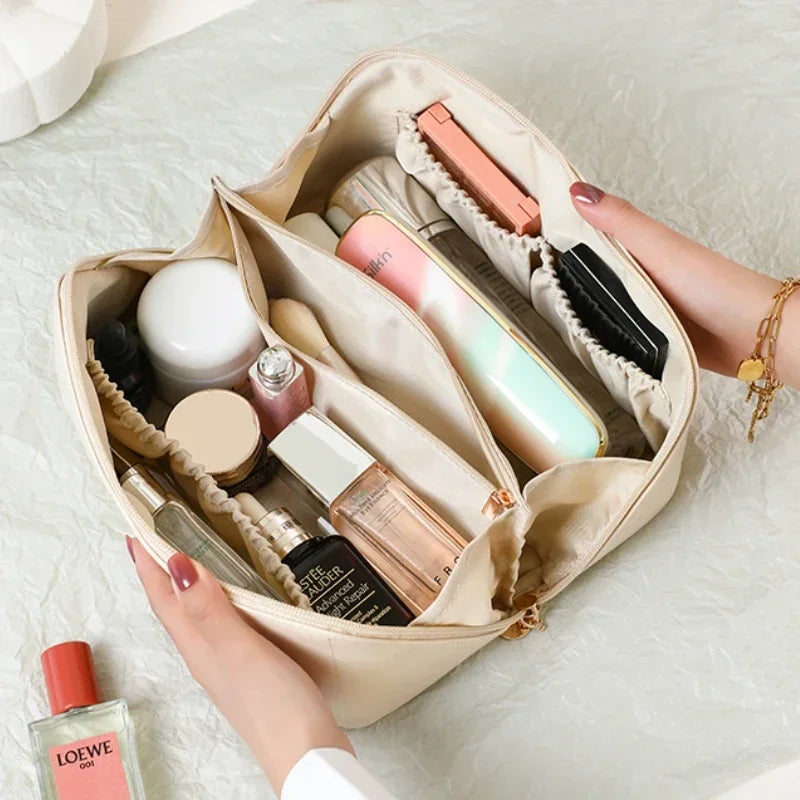 Large PU Leather Cosmetic Bag – Travel & Portable