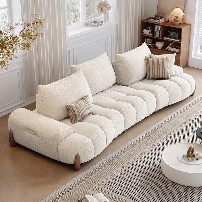 Narrow White Living Room Sofas Minimalist Nordic Curved 2 Seater Living Room Sofas Lazy Modern Woonkamerbanken Home Furniture