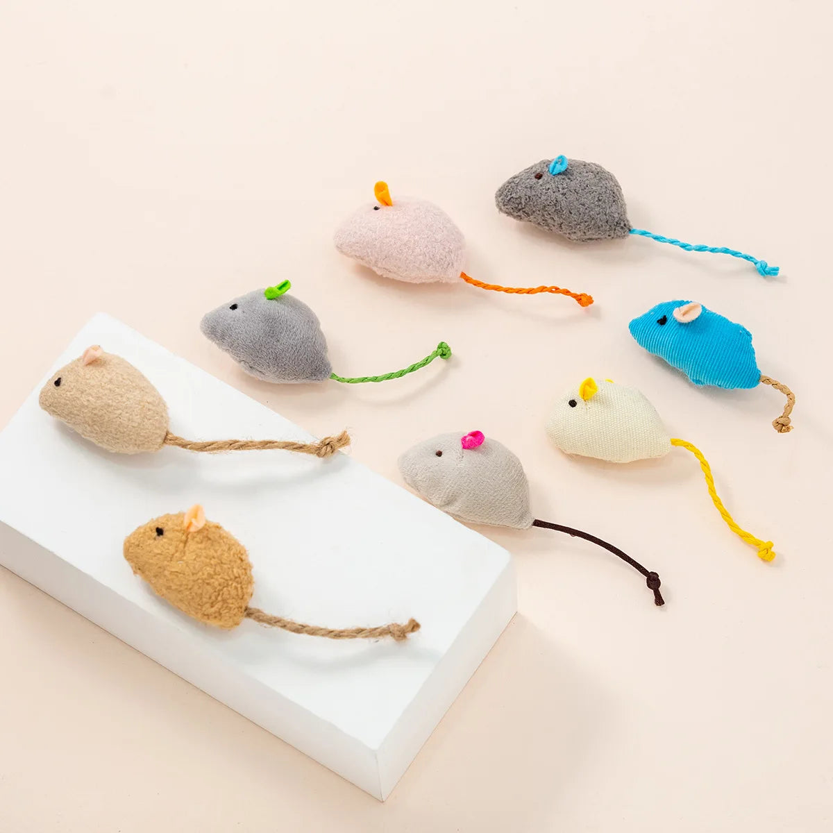 Catnip Rattle Mouse Toys – Multi Pack