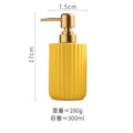 Matte Striped Ceramic Soap & Lotion Dispenser
