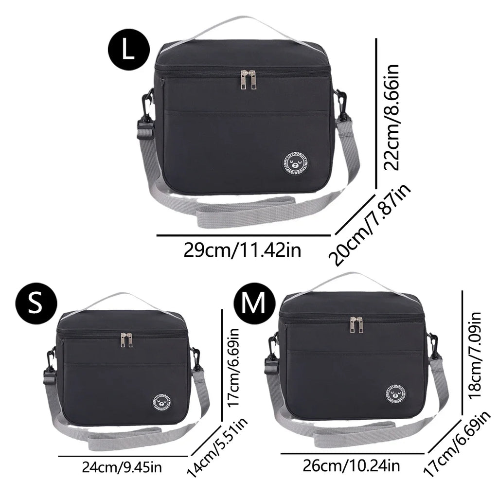 Insulated Lunch Tote Bag – Thickened Aluminum Foil Bento Bag for Office & Students