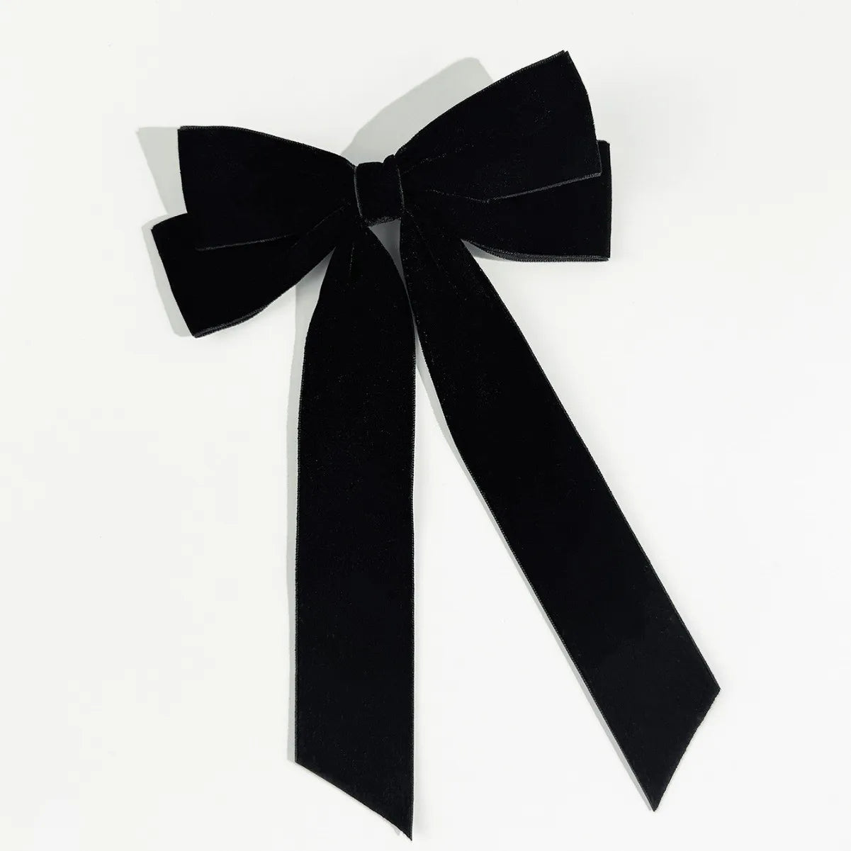 Vintage Velvet Bow Hairpins Barrettes For  Girls Wedding Long Ribbon Korean Hair Clip Hairgrip Accessories Christmas party hair