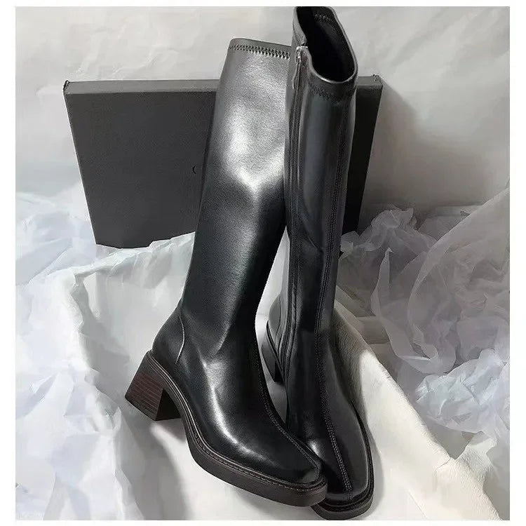 Vintage Knee High Heel Boots