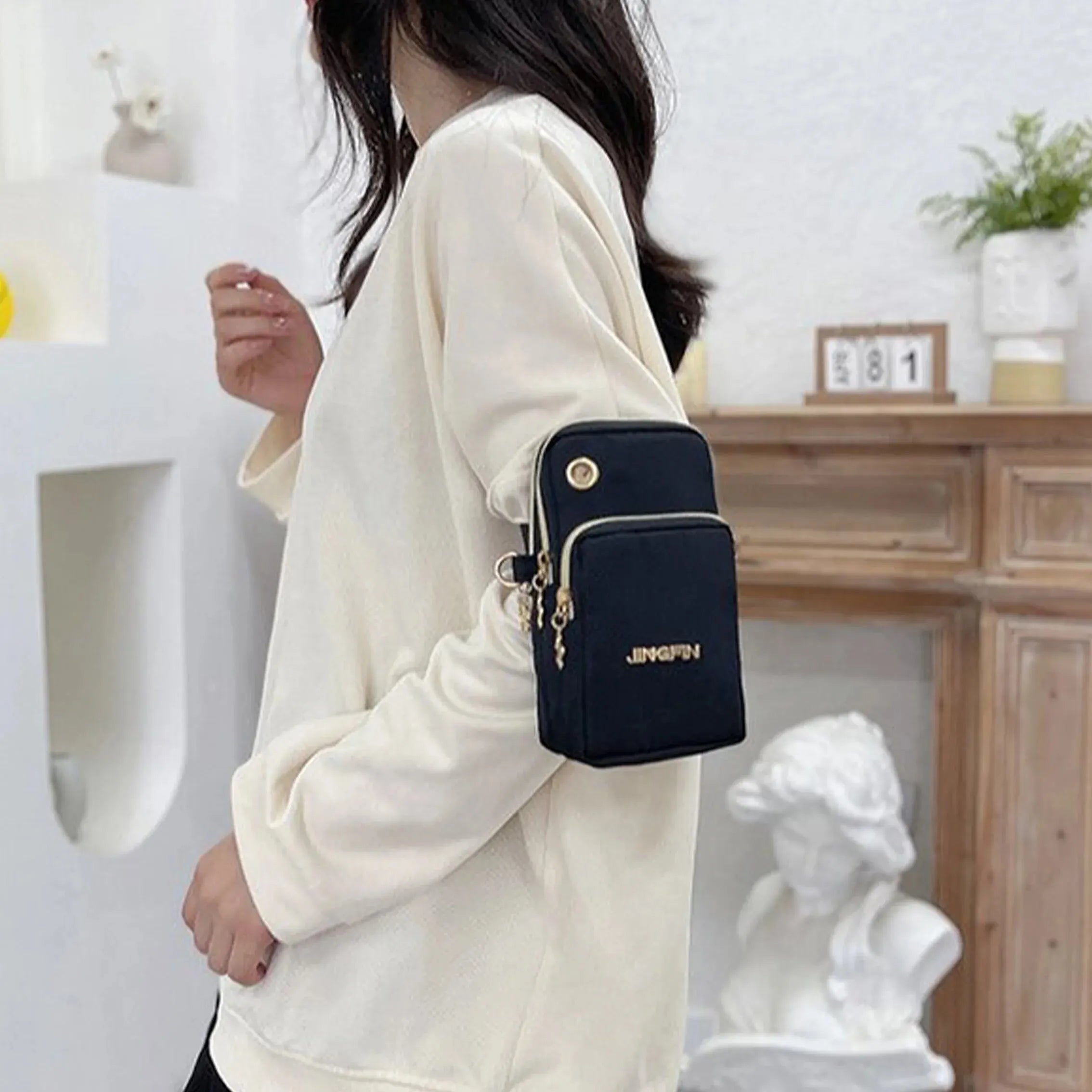 Women’s Mini Phone Crossbody Bag – Compact Coin & Running Neck Pouch