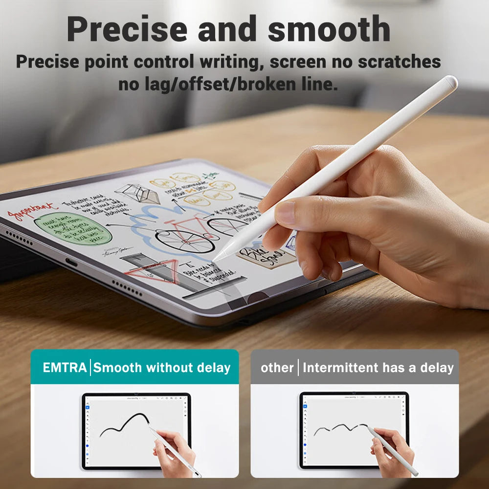 iPad Stylus Pen – Palm Rejection & Power Display