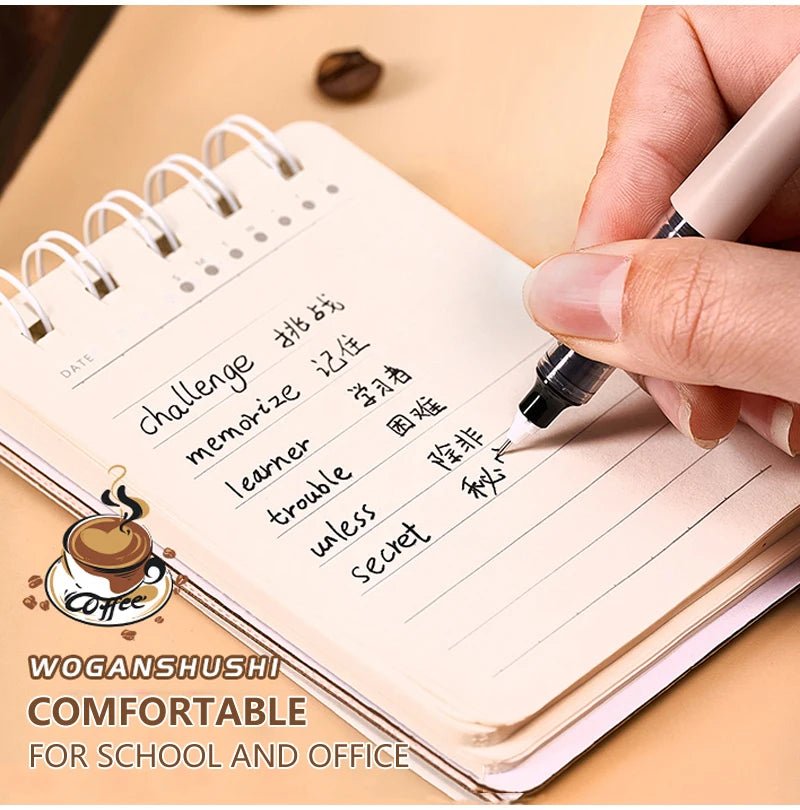 6pcs Afternoon Tea Gel Pens – 0.5mm Black Ink