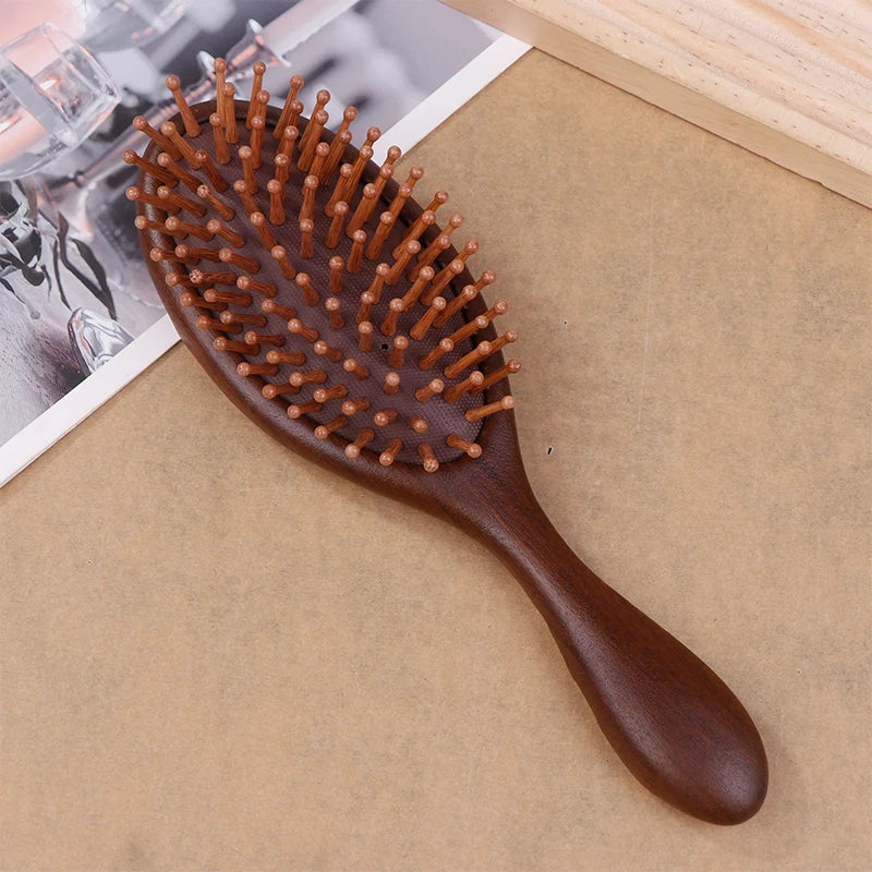 Sandalwood Air Bag Massage Comb Carving Hair Comb Professional Healthy Massage Brush High Quality Hairbrush