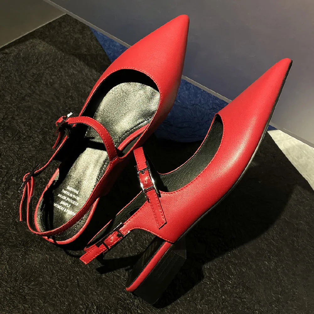 Women’s Leather Slingback Flats
