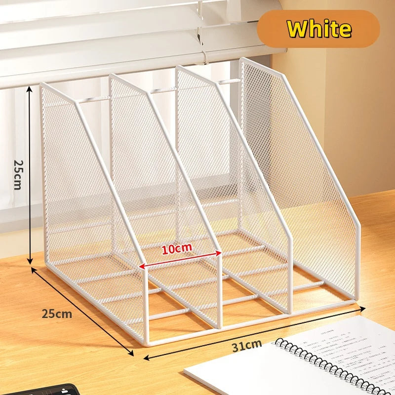 Metal Desk File Rack – Standing Organizer