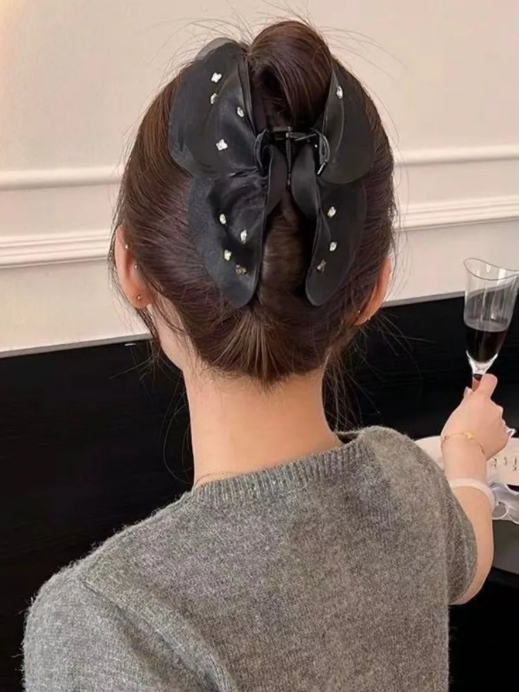 High-Grade Retro Simple Mesh Butterfly Hair Clip For Women