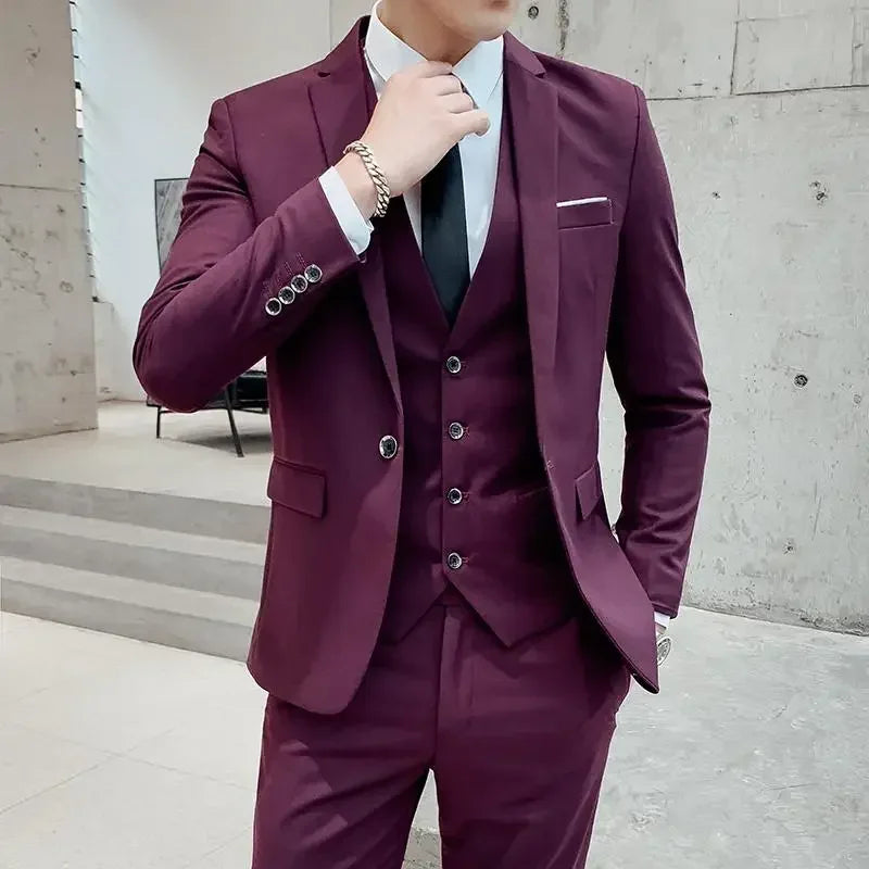 Men’s Slim-Fit 3-Piece Suit
