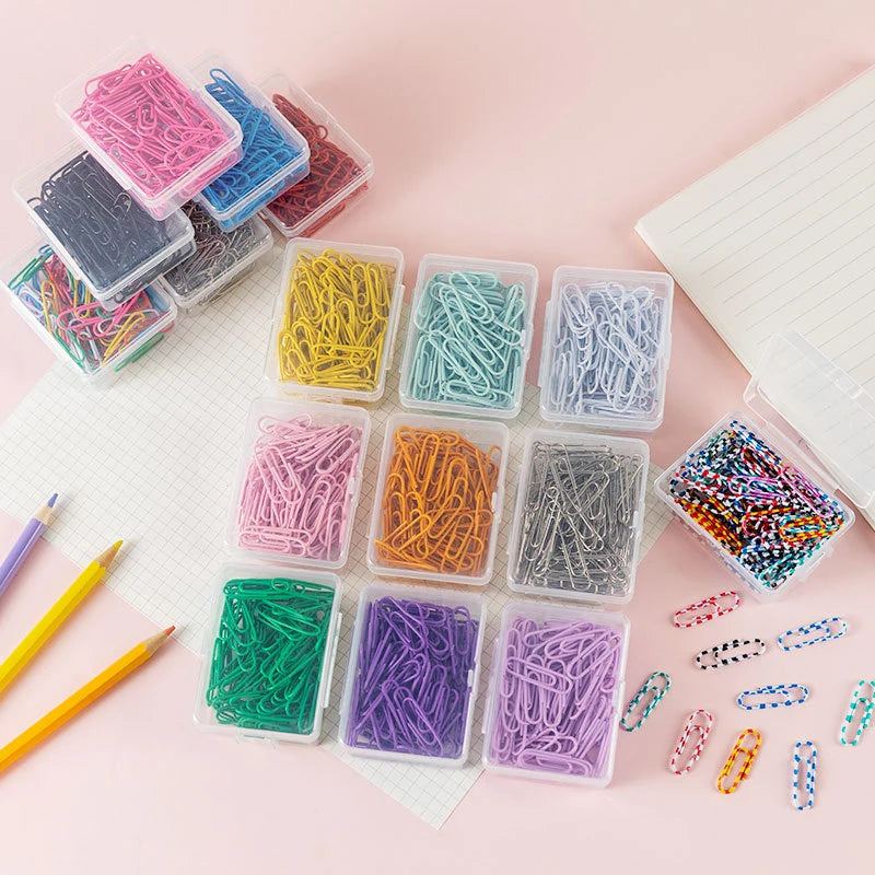 50pcs Colorful Metal Paper Clips – 28mm