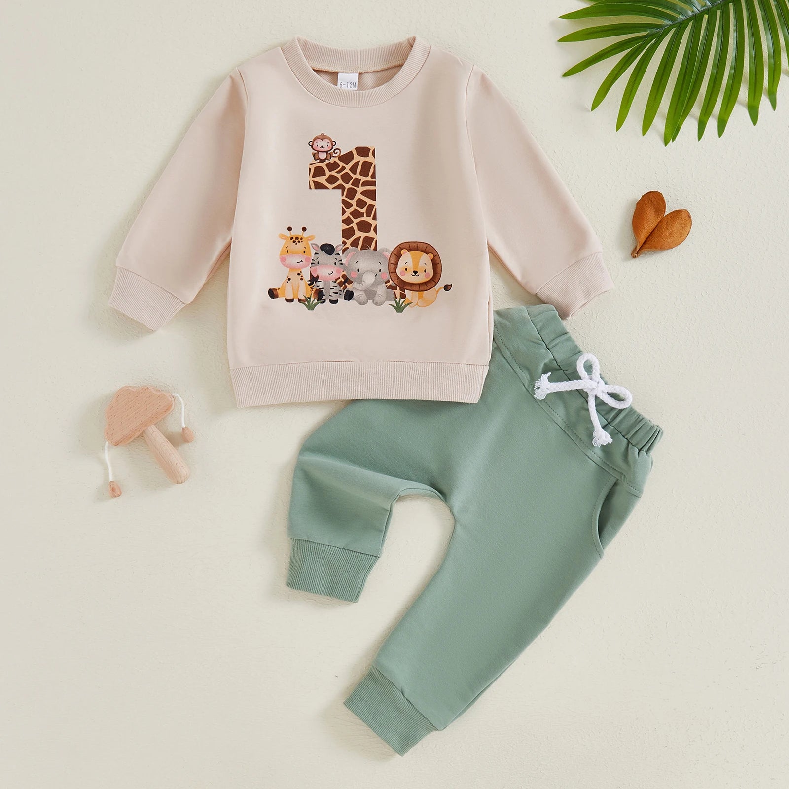 Product Name: BeQeuewll Toddler Animal Print 2-Piece Set