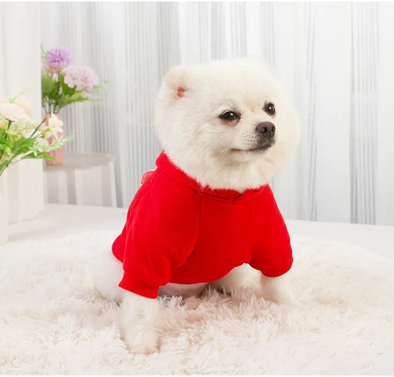 Fleece-Lined Dog Hoodie – Autumn/Winter