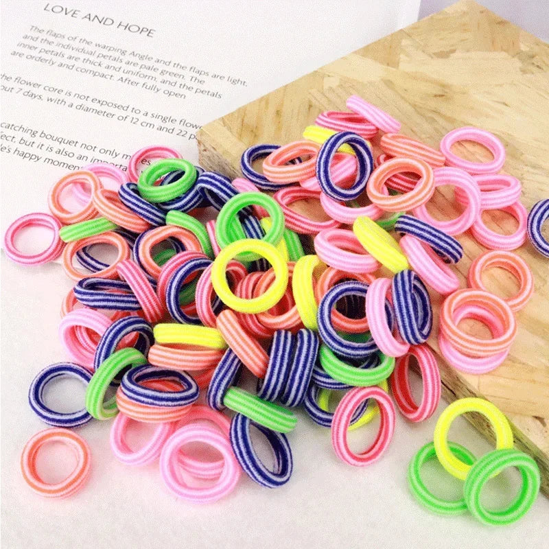 200/1000 PCS Colorful Nylon Elastic Hair Bands for Women & Girls – Small Ponytail Holders & Rubber Hair Ties