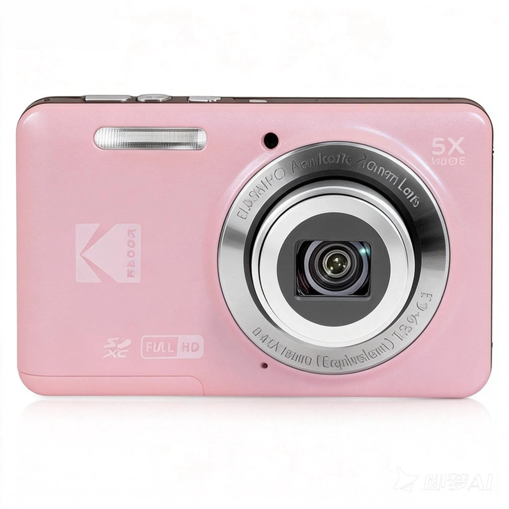 KODAK PIXPRO FZ55-RD 16MP Digital Camera 5X Optical Zoom 28mm Wide Angle 1080P Full HD Video 2.7" LCD Vlogging Camera
