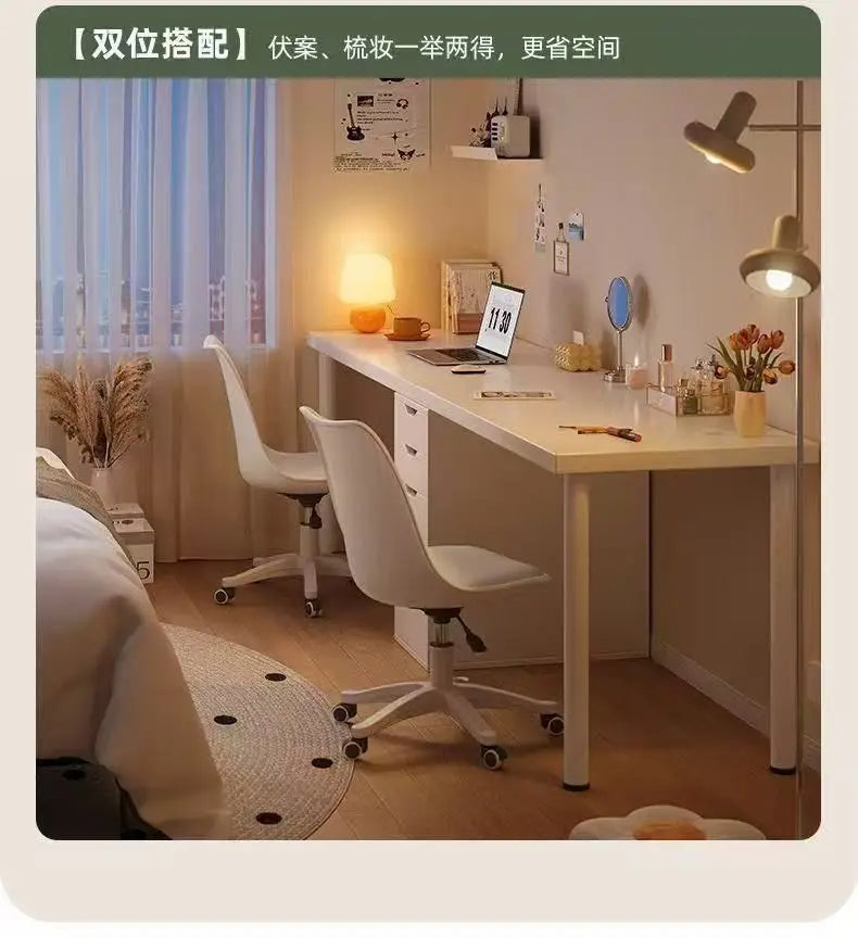 Integrated Cream-Style Study & Work Desk – Girls’ Room