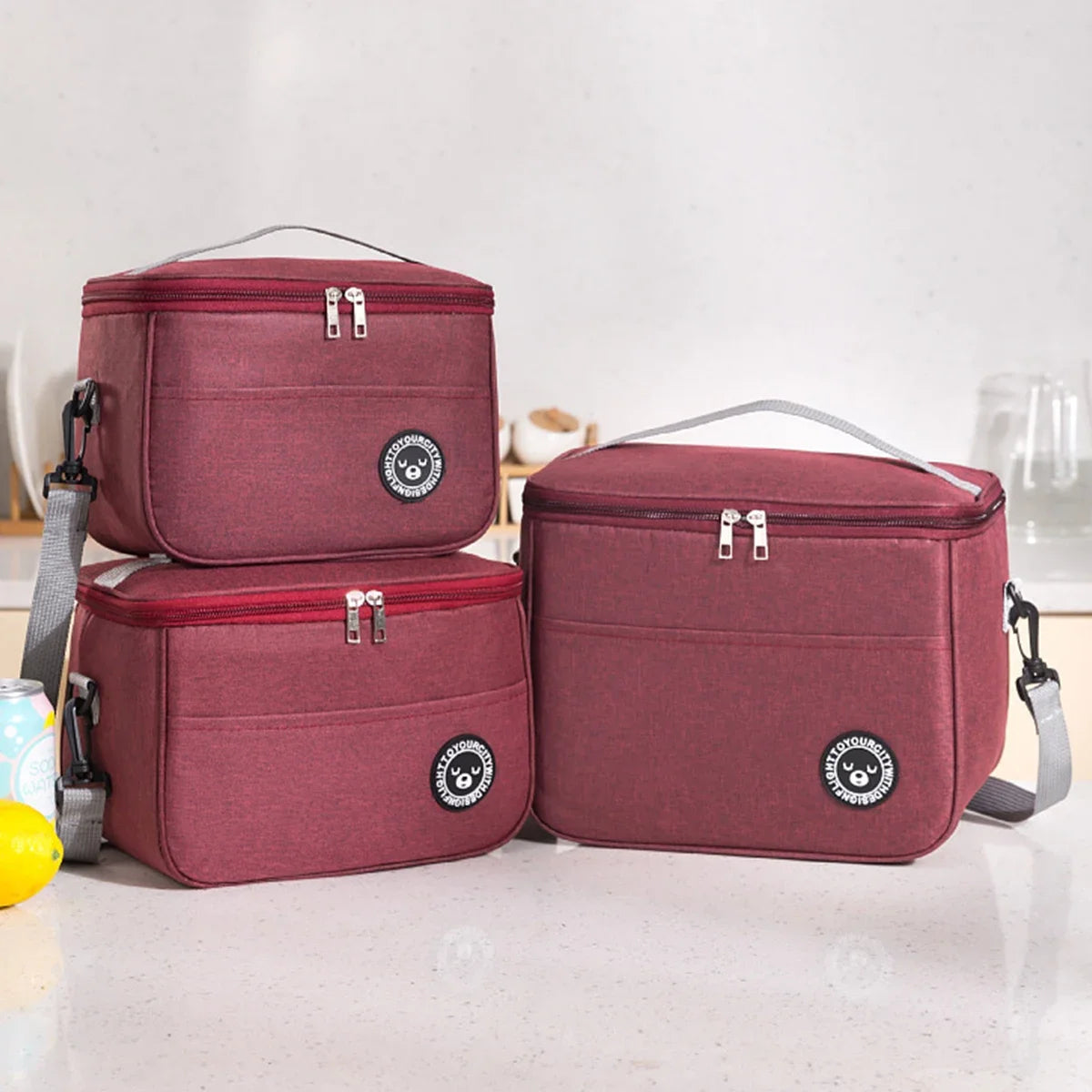 Insulated Lunch Tote Bag – Thickened Aluminum Foil Bento Bag for Office & Students
