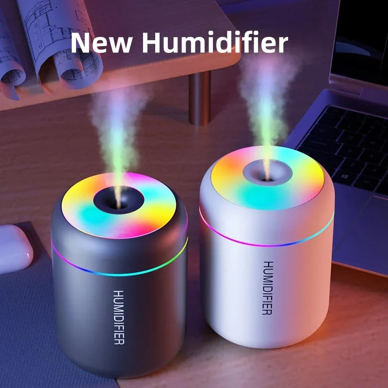 Mini USB Air Humidifier – 180ML Aroma Diffuser for Home & Car