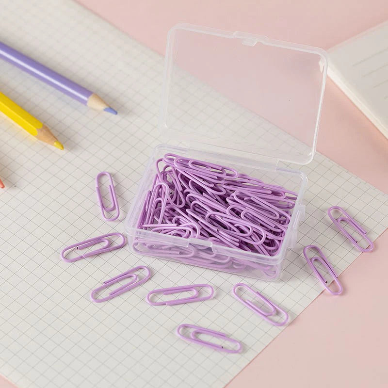 50pcs Colorful Metal Paper Clips – 28mm