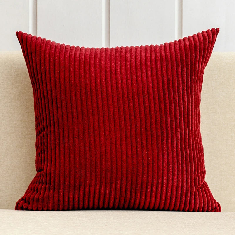 Corduroy Striped Cushion Cover 30x50/40/45/50/55/60cm Soft Comfortable Throw Pillow Case For Living Room Sofa Home Decoration