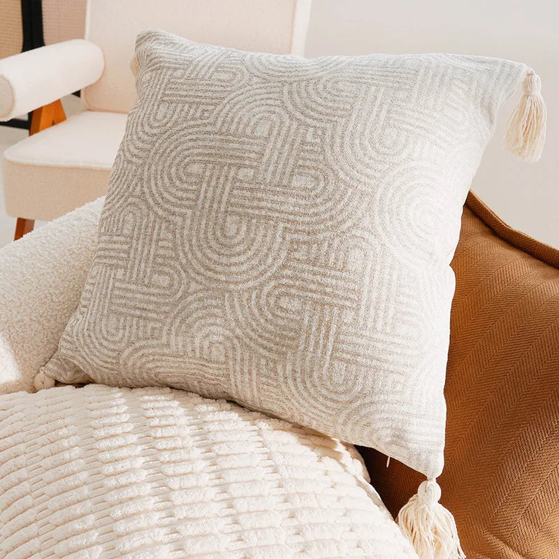 French Antique Nordic Brown Luxury Pillow Covers For Sofa Bed Cushion Elegant Home Decor High-End Soft Vintage Style