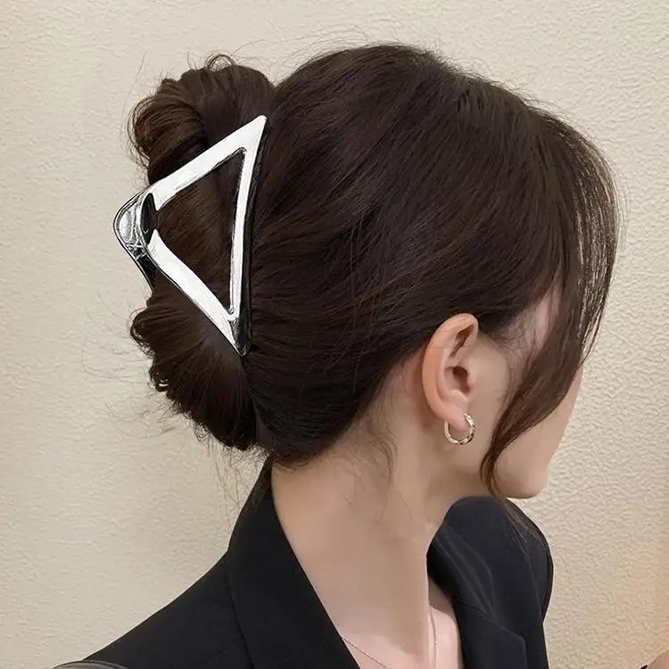 Exquisite Metal Large Claw Clip New Fashion Geometric Hair Claw Clip Barrettes Crabs Headwear For Women Girls Hair Accessories