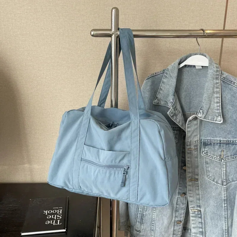Casual Large Capaci Nylon Cloth Bag Women 2025 New Fashion Commuter Shoulder Bag Short-Distance Travel Bag Fitness Handb Women