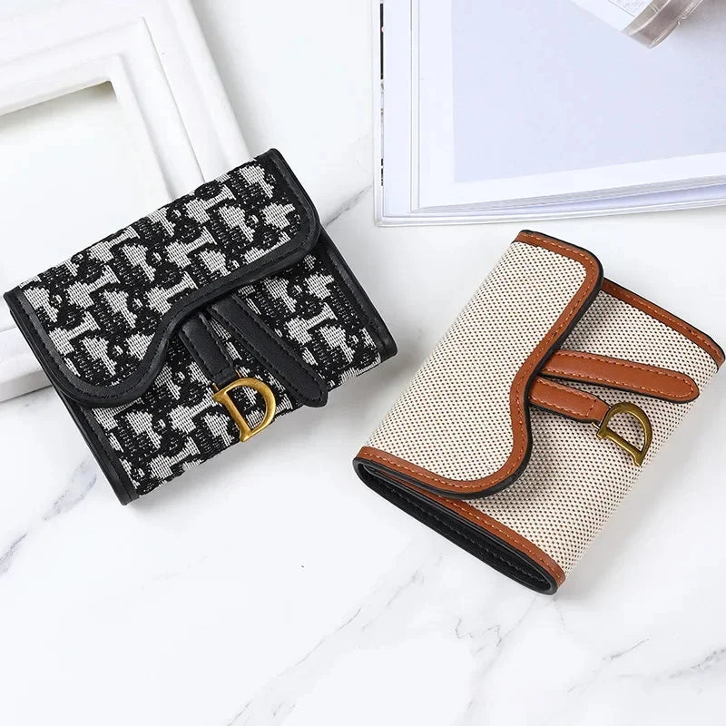 Vintage Style Women's Wallet New Model D-clip Coin Purse Multi-functional Large Capacity Trade Cross-border Coin Card Holder