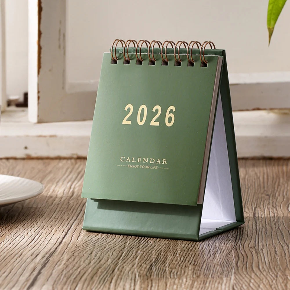 2026 Mini Morandi Desk Calendar – Small & Stylish