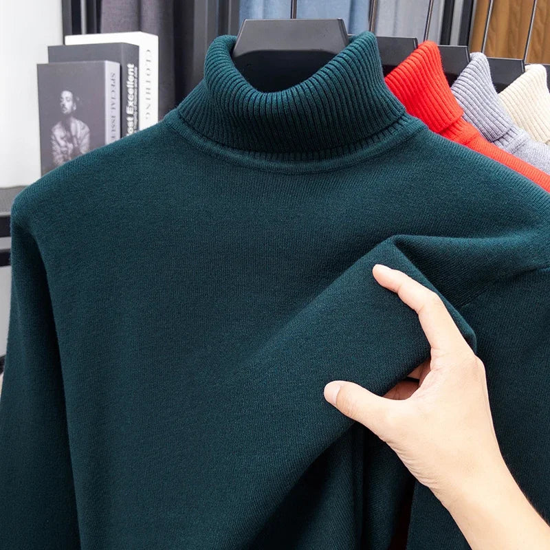 Men’s Knitted Turtleneck Sweater