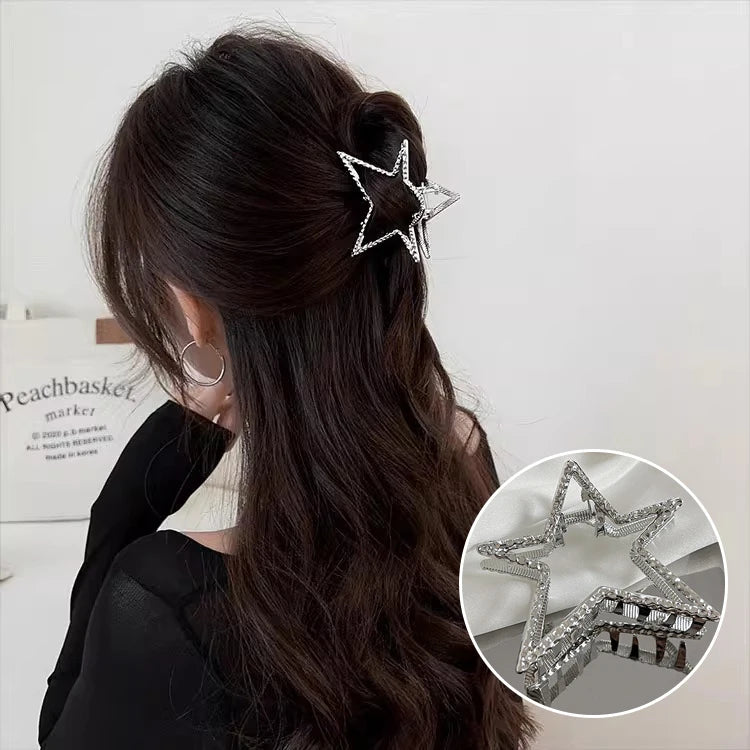 Exquisite Metal Large Claw Clip New Fashion Geometric Hair Claw Clip Barrettes Crabs Headwear For Women Girls Hair Accessories