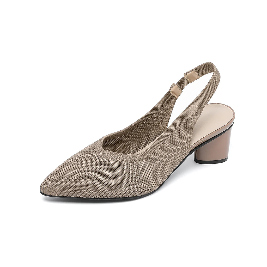 Women’s Knitted Pointed Heel Sandals